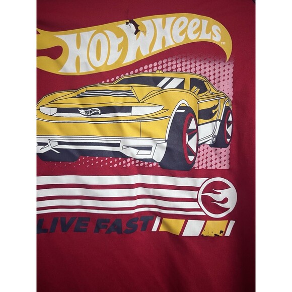 Jumping Beans Active Boys Sz 7 Long-Sleeve Hot Wheels Graphic Print Shirt - Picture 4 of 4
